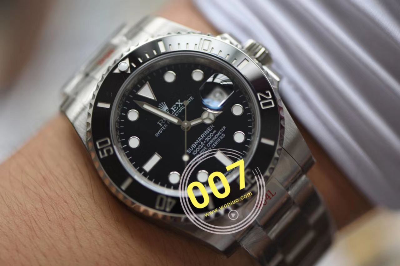  Video analysis  top 复刻高仿N Factory 官网V10S Rolex  Submariner 手表116610LV-97200 / R571