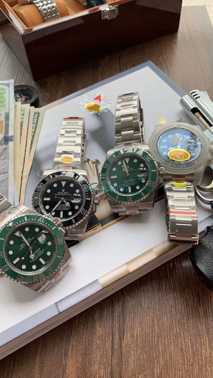  Video analysis  top 复刻高仿N Factory 官网V10S Rolex  Submariner 手表116610LV-97200 / R571
