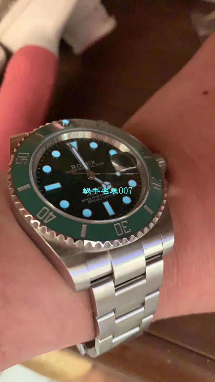 Video analysis  top 复刻高仿N Factory 官网V10S Rolex  Submariner 手表116610LV-97200 / R571