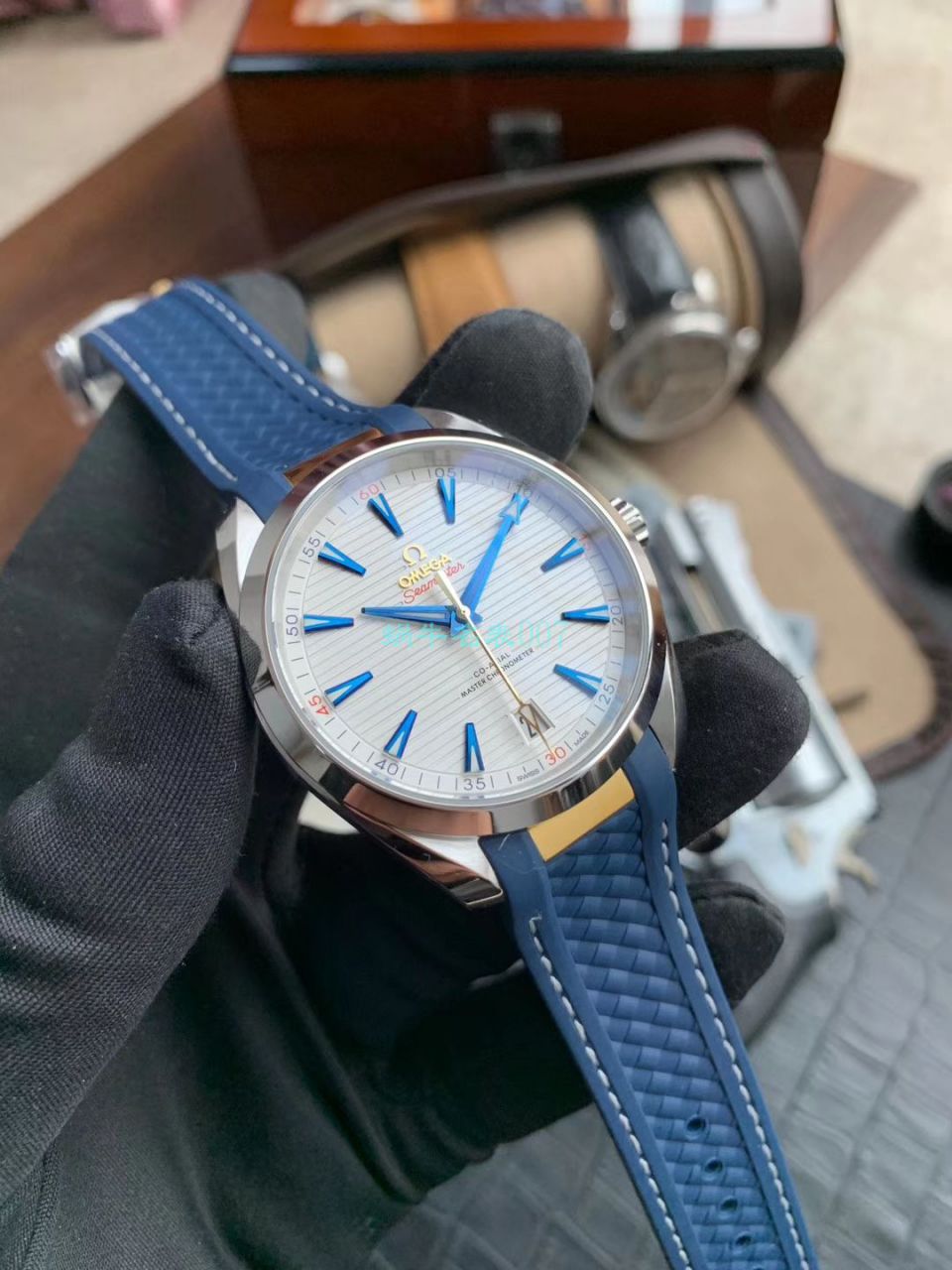 VS Factory 新金针队长OMEGA Seamaster 系列 top 复刻高仿220.12.41.21.02.004莱德杯 wrist watch  / M683