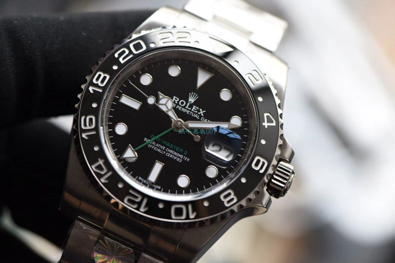 AR Factory  top 复刻高仿手表 Rolex  GMT MASTER II二代‎‎‌‍116710LN-78200 wrist watch (绿针) / R573