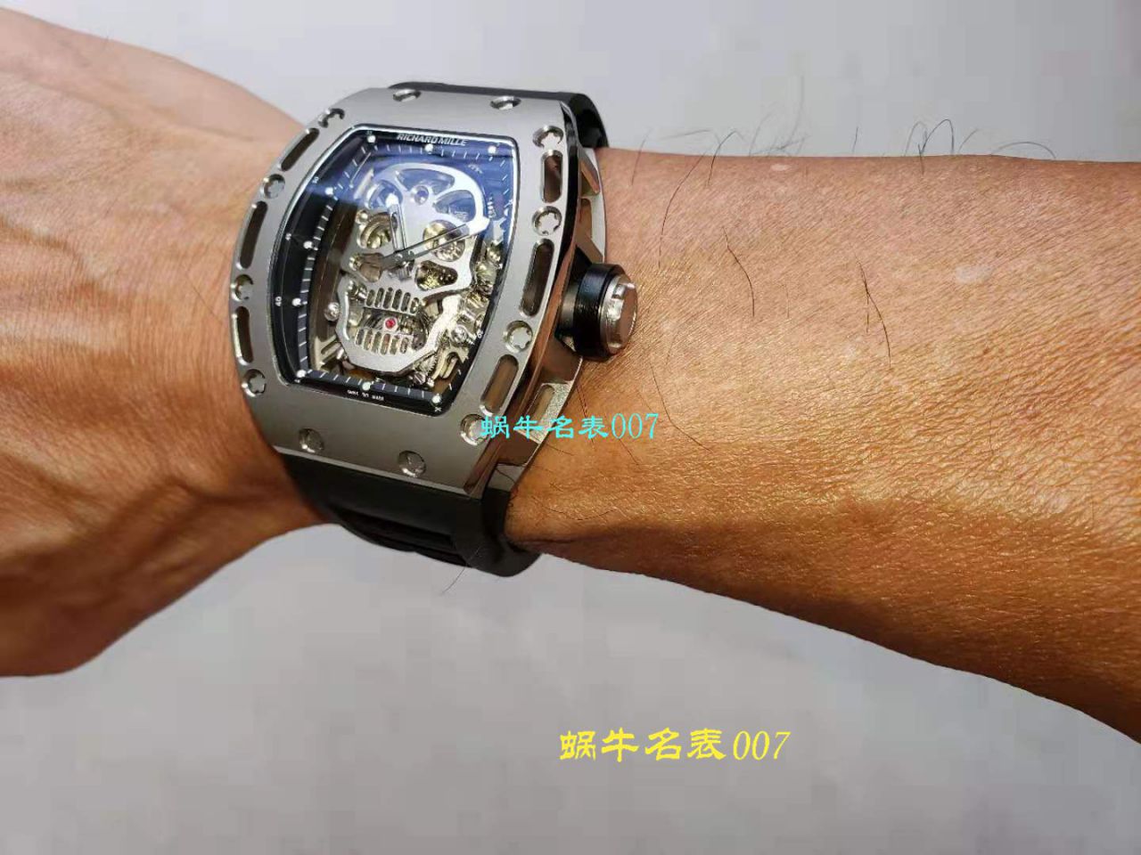 【 Video analysis EUR Factory  RICHARD MILLE 复刻高仿手表】Richard Mille至尊骷髅头鬼王RM052凤凰红配色 / RM052hong