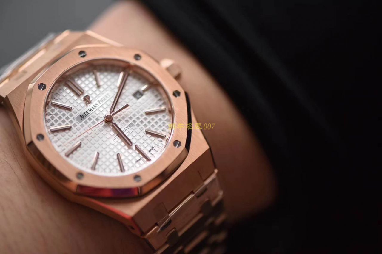  Video analysis JF Factory 复刻APAudemars Piguet 皇家橡树高仿15400OR.OO.1220OR.02 wrist watch  / AP191
