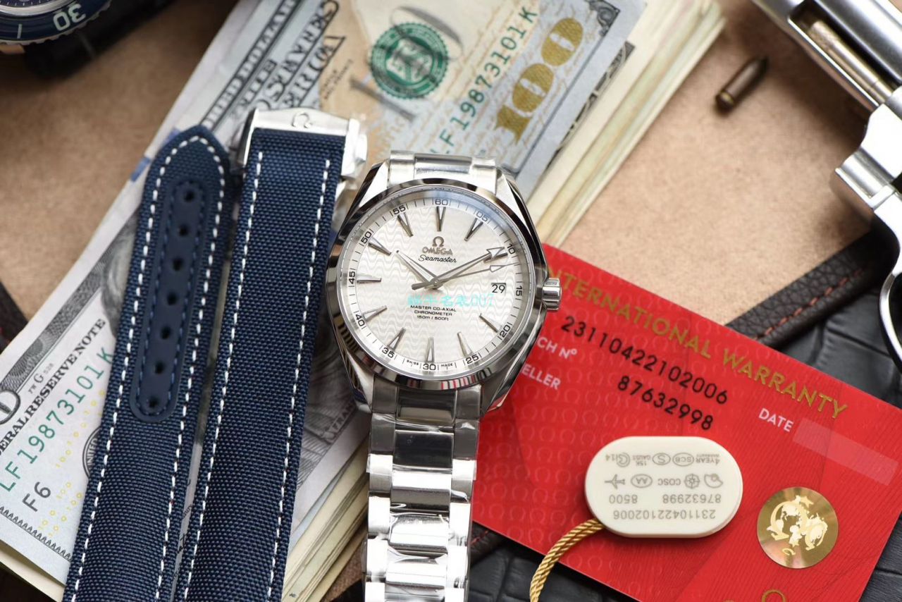 【视频】VS Factory 官网OMEGA Seamaster 150米里约波浪白盘复刻高仿231.10.42.21.02.006 wrist watch  / M691