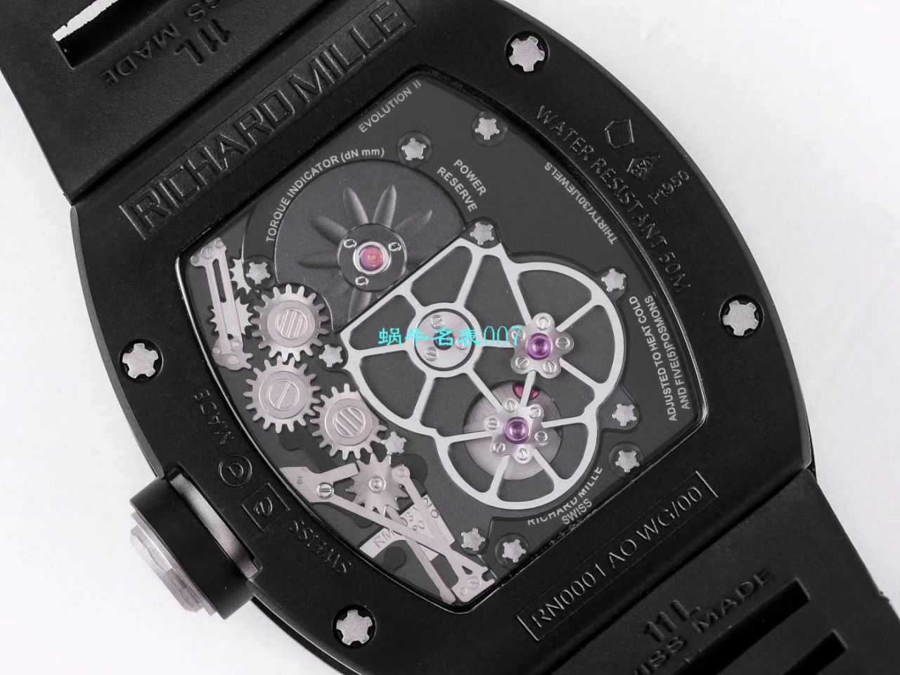 RICHARD MILLE（Richard Mille） Video analysis  Richard Miller 男士系列RM 001 wrist watch JB Factory 高仿RICHARD MILLE RM001真 Tourbillon  / RM 001MM