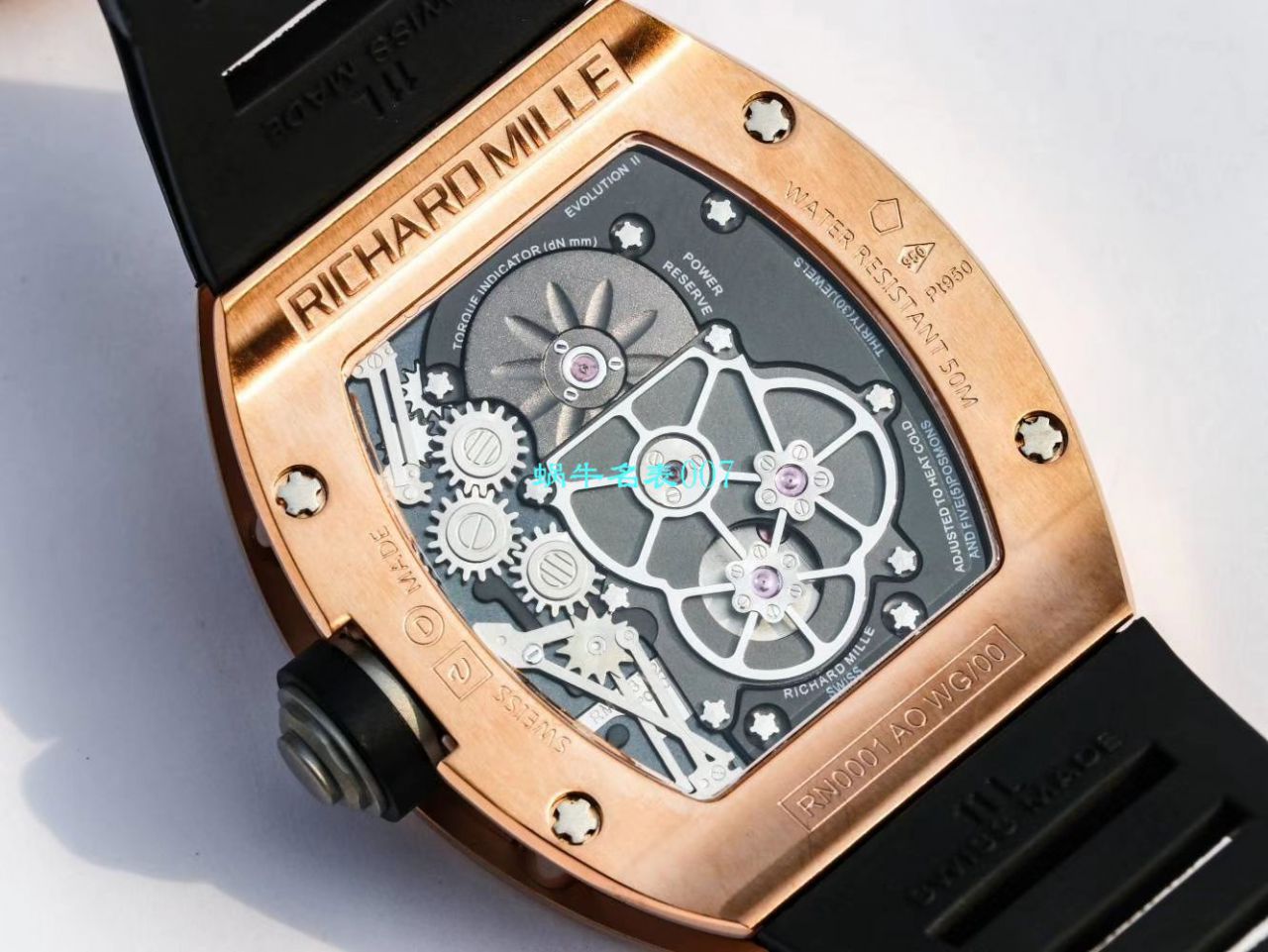 RICHARD MILLE（Richard Mille） Video analysis  Richard Miller 男士系列RM 001 wrist watch JB Factory 高仿RICHARD MILLE RM001真 Tourbillon  / RM 001MM