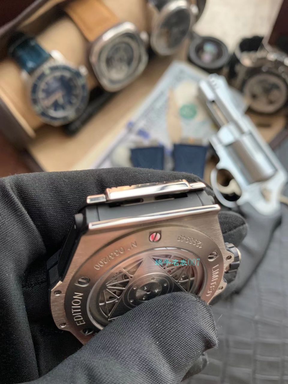 WWF Factory 官网 hublot 复刻高仿SANG BLEU刺青415.NX.7179.VR.MXM18，415.CX.1112.VR.MXM18 wrist watch  / YB081