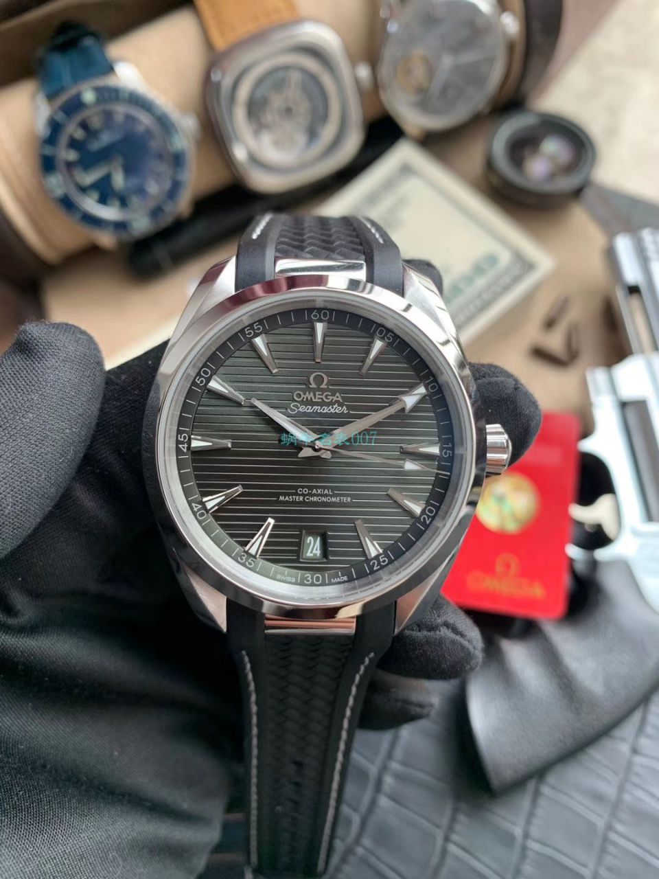 VS Factory OMEGA绿 Seamaster 150米柚木盘复刻高仿220.10.41.21.10.001 wrist watch  / M690
