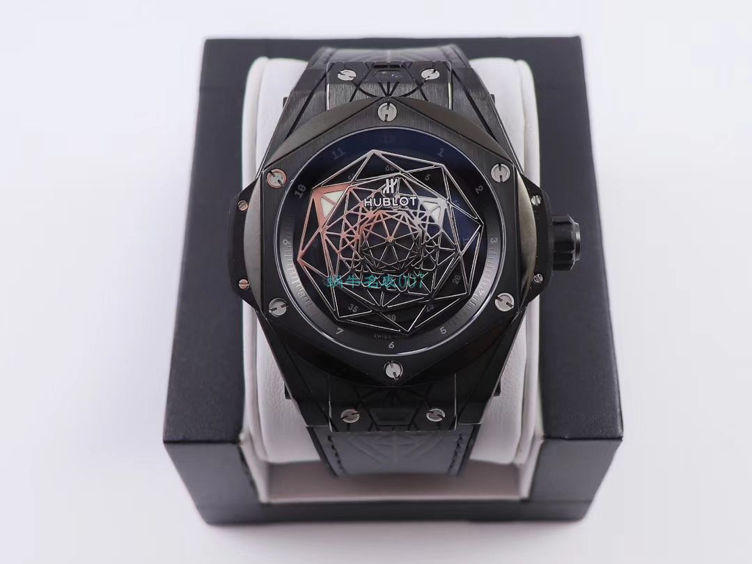 WWF Factory 官网 hublot 复刻高仿SANG BLEU刺青415.NX.7179.VR.MXM18，415.CX.1112.VR.MXM18 wrist watch  / YB081