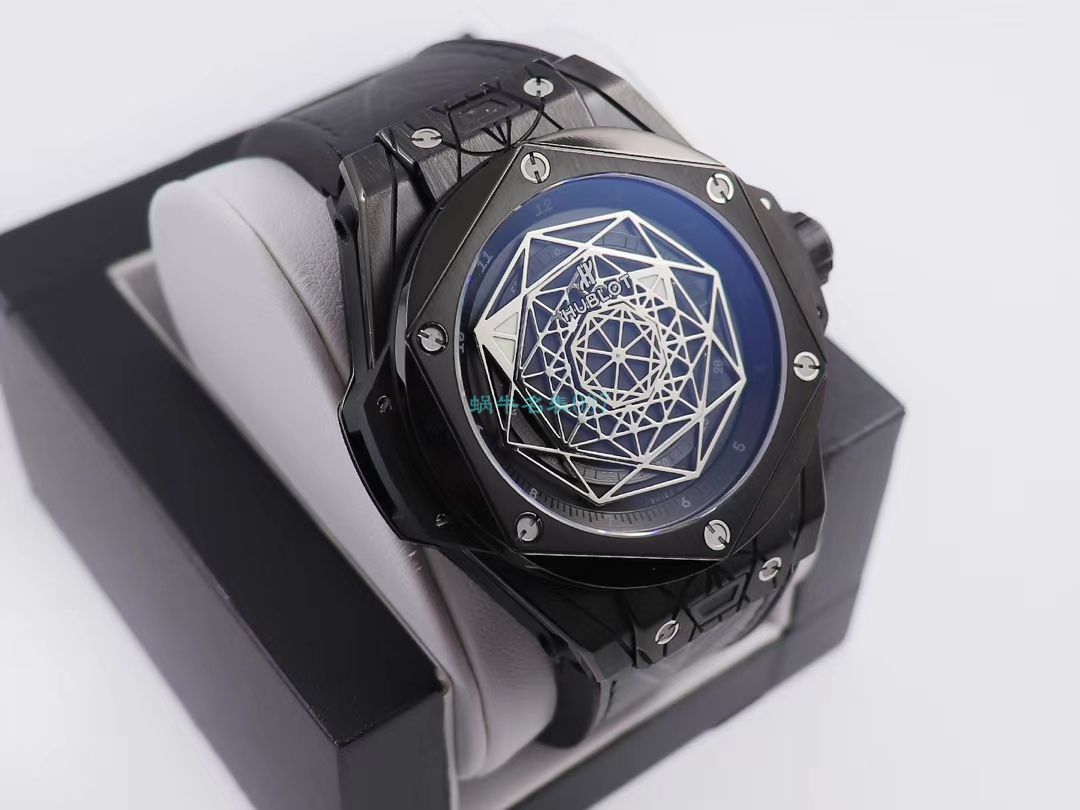 WWF Factory 官网 hublot 复刻高仿SANG BLEU刺青415.NX.7179.VR.MXM18，415.CX.1112.VR.MXM18 wrist watch  / YB081
