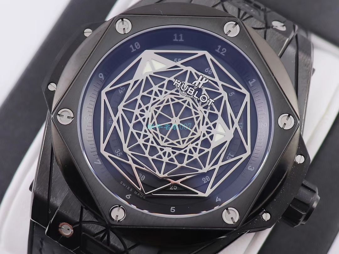 WWF Factory 官网 hublot 复刻高仿SANG BLEU刺青415.NX.7179.VR.MXM18，415.CX.1112.VR.MXM18 wrist watch  / YB081
