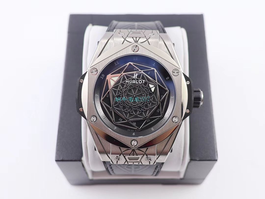 WWF Factory 官网 hublot 复刻高仿SANG BLEU刺青415.NX.7179.VR.MXM18，415.CX.1112.VR.MXM18 wrist watch  / YB081