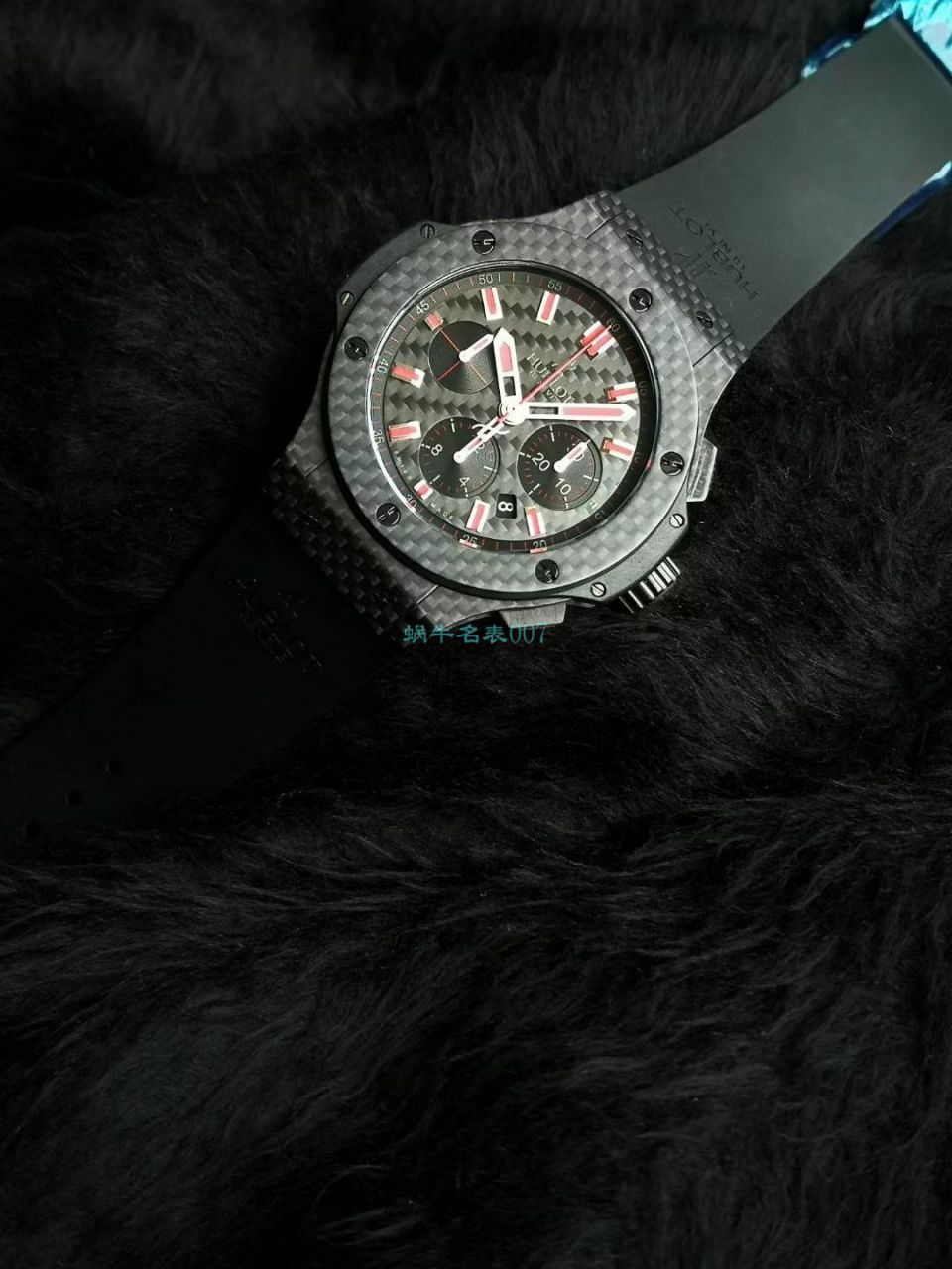 HBBV6 Factory 超A精仿手表 hublot  big bang  carbon fiber 红字限定特别版 wrist watch  / YB083