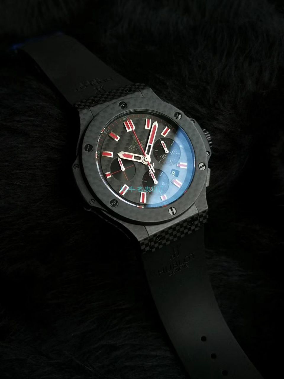 HBBV6 Factory 超A精仿手表 hublot  big bang  carbon fiber 红字限定特别版 wrist watch  / YB083