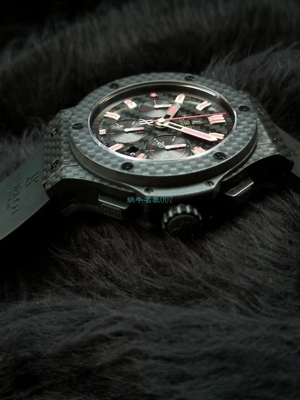 HBBV6 Factory 超A精仿手表 hublot  big bang  carbon fiber 红字限定特别版 wrist watch  / YB083