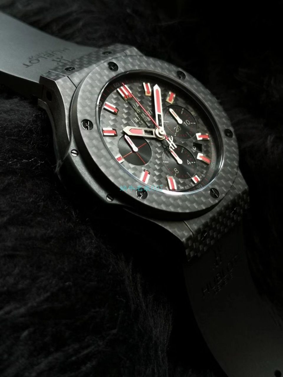 HBBV6 Factory 超A精仿手表 hublot  big bang  carbon fiber 红字限定特别版 wrist watch  / YB083