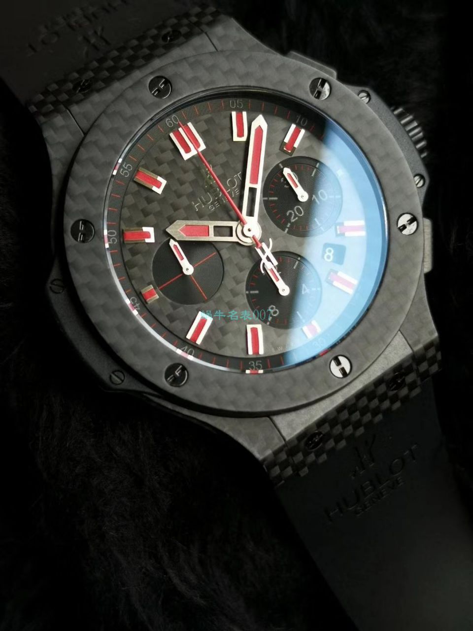 HBBV6 Factory 超A精仿手表 hublot  big bang  carbon fiber 红字限定特别版 wrist watch  / YB083