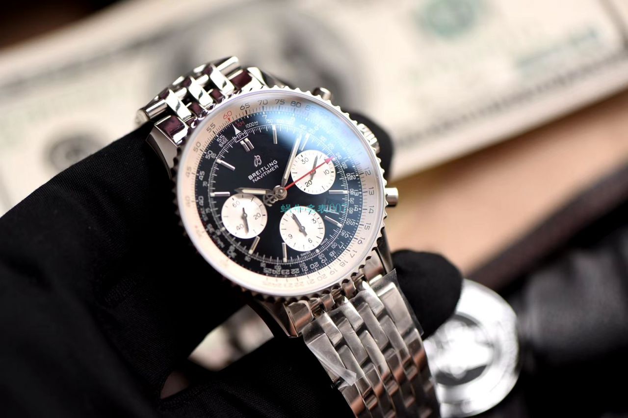  Video analysis GF Factory 一比一高精仿手表 Breitling 航空计时1系列AB0121211B1A1 wrist watch  / BL162
