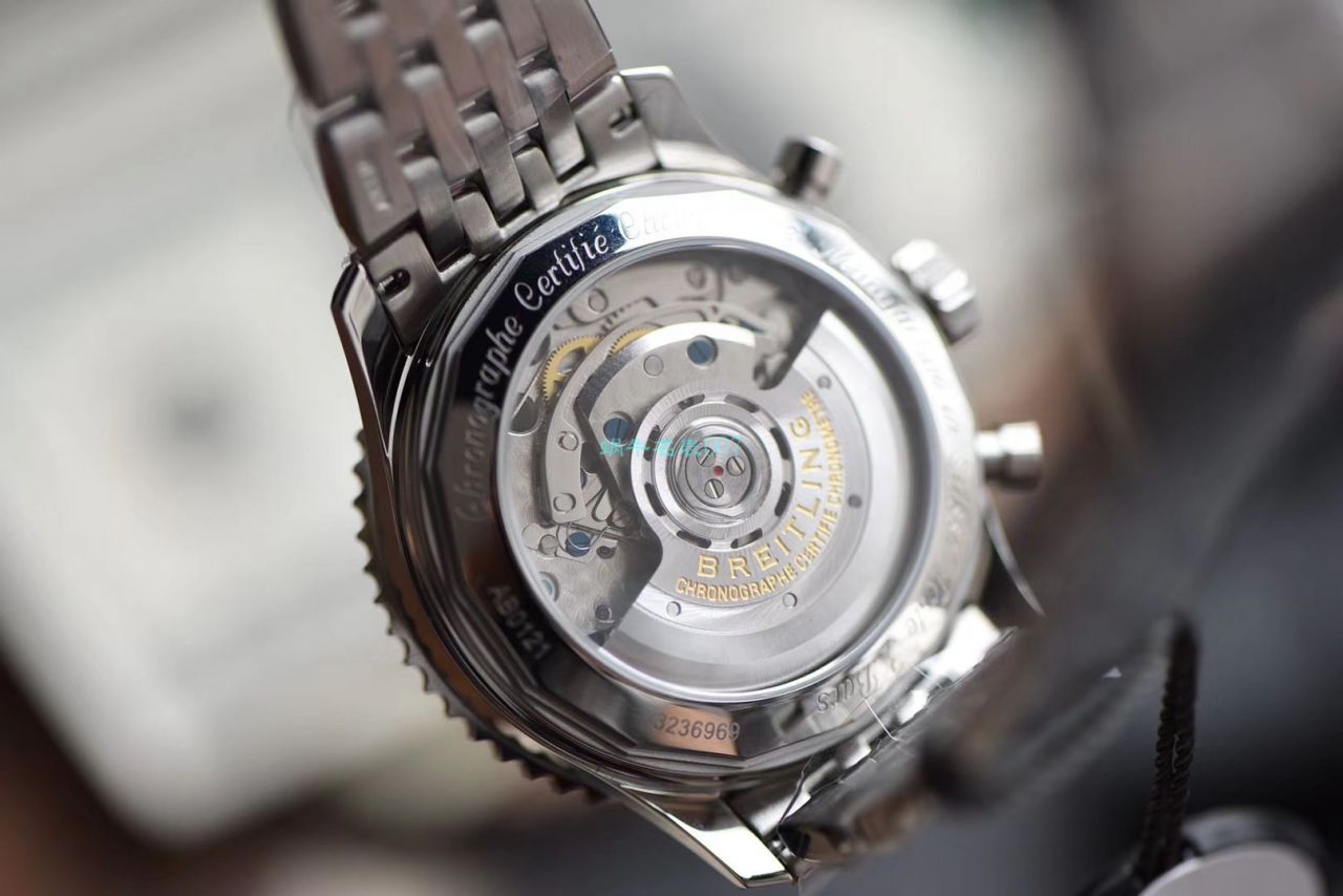  Video analysis GF Factory 一比一高精仿手表 Breitling 航空计时1系列AB0121211B1A1 wrist watch  / BL162
