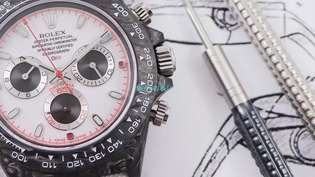 WWF Factory 官网新品发布 Rolex 最新DIW团队改装 carbon fiber  Ditongna  wrist watch  / R579