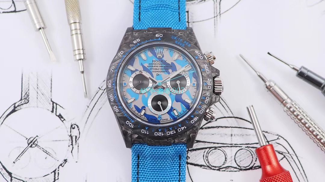 WWF Factory 官网新品发布 Rolex 最新DIW团队改装 carbon fiber  Ditongna  wrist watch  / R579