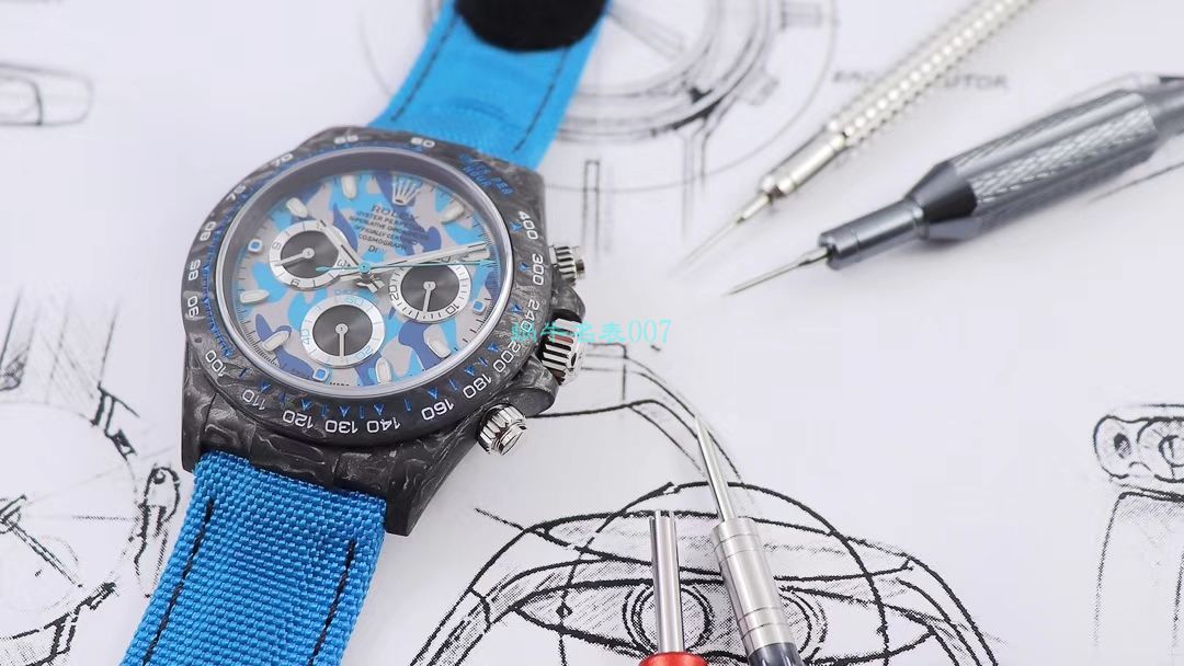 WWF Factory 官网新品发布 Rolex 最新DIW团队改装 carbon fiber  Ditongna  wrist watch  / R579