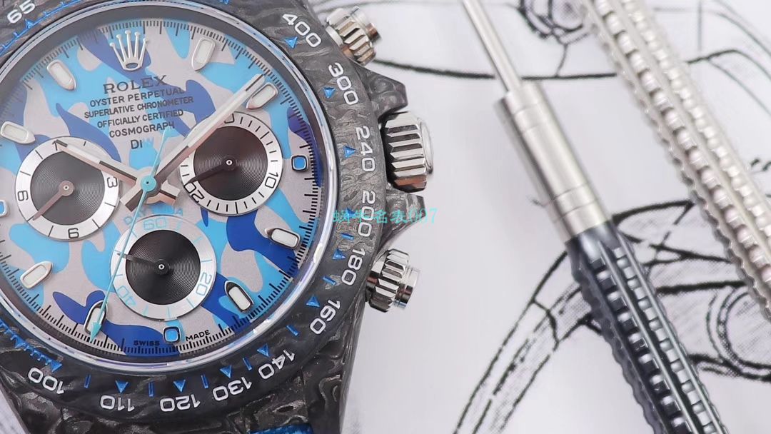WWF Factory 官网新品发布 Rolex 最新DIW团队改装 carbon fiber  Ditongna  wrist watch  / R579