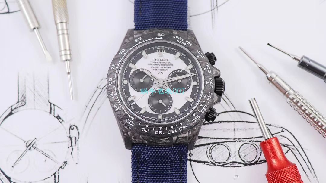 WWF Factory 官网新品发布 Rolex 最新DIW团队改装 carbon fiber  Ditongna  wrist watch  / R579