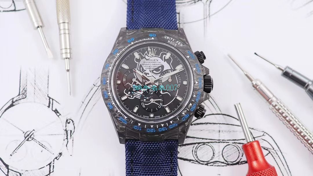 WWF Factory 官网新品发布 Rolex 最新DIW团队改装 carbon fiber  Ditongna  wrist watch  / R579