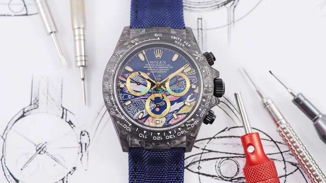 WWF Factory 官网新品发布 Rolex 最新DIW团队改装 carbon fiber  Ditongna  wrist watch  / R579