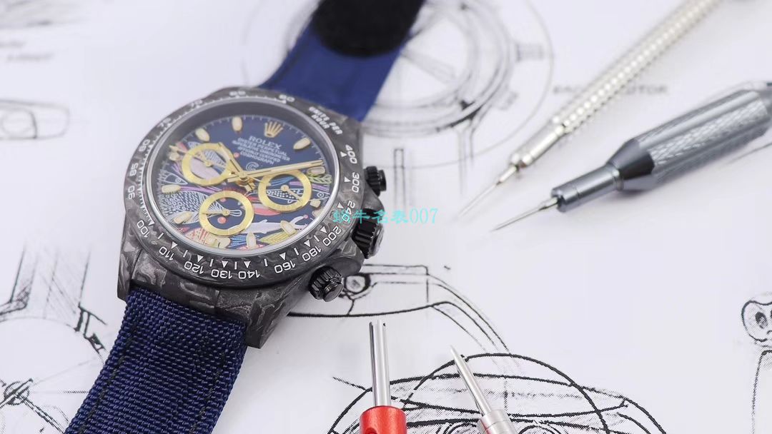 WWF Factory 官网新品发布 Rolex 最新DIW团队改装 carbon fiber  Ditongna  wrist watch  / R579