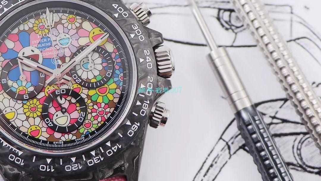 WWF Factory 官网新品发布 Rolex 最新DIW团队改装 carbon fiber  Ditongna  wrist watch  / R579