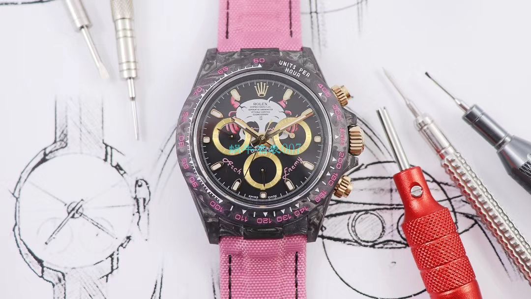 WWF Factory 官网新品发布 Rolex 最新DIW团队改装 carbon fiber  Ditongna  wrist watch  / R579
