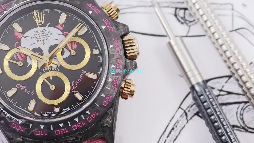 WWF Factory 官网新品发布 Rolex 最新DIW团队改装 carbon fiber  Ditongna  wrist watch  / R579