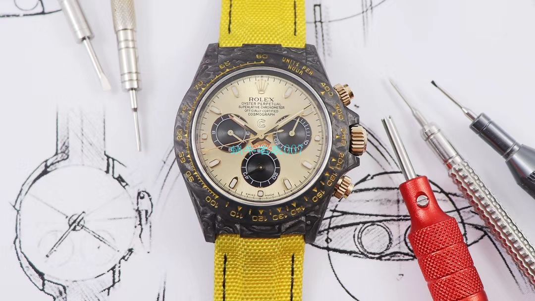 WWF Factory 官网新品发布 Rolex 最新DIW团队改装 carbon fiber  Ditongna  wrist watch  / R579