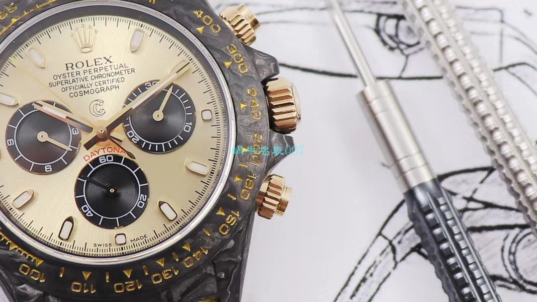 WWF Factory 官网新品发布 Rolex 最新DIW团队改装 carbon fiber  Ditongna  wrist watch  / R579