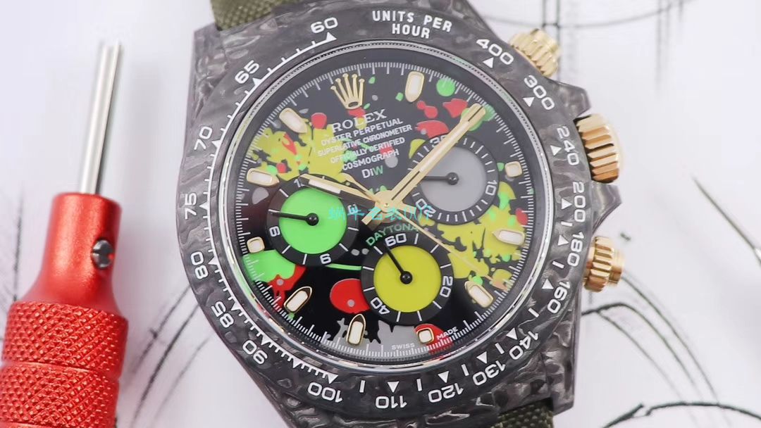 WWF Factory 官网新品发布 Rolex 最新DIW团队改装 carbon fiber  Ditongna  wrist watch  / R579