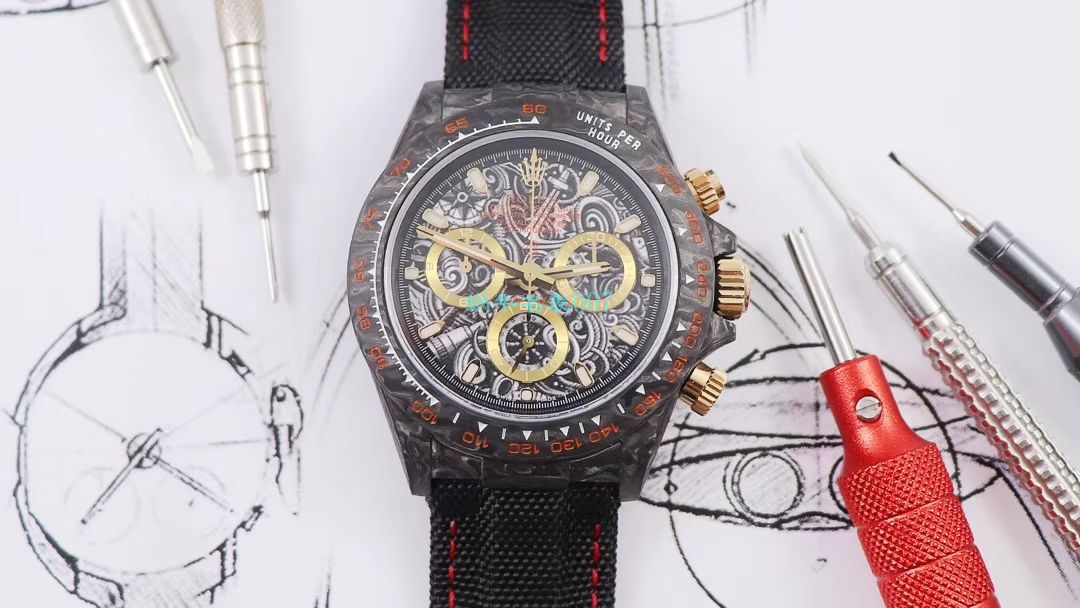 WWF Factory 官网新品发布 Rolex 最新DIW团队改装 carbon fiber  Ditongna  wrist watch  / R579