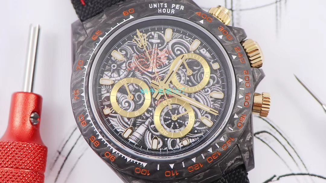 WWF Factory 官网新品发布 Rolex 最新DIW团队改装 carbon fiber  Ditongna  wrist watch  / R579