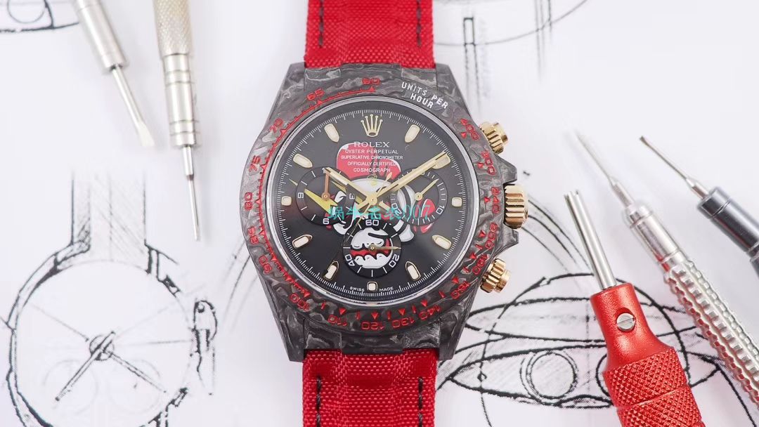 WWF Factory 官网新品发布 Rolex 最新DIW团队改装 carbon fiber  Ditongna  wrist watch  / R579
