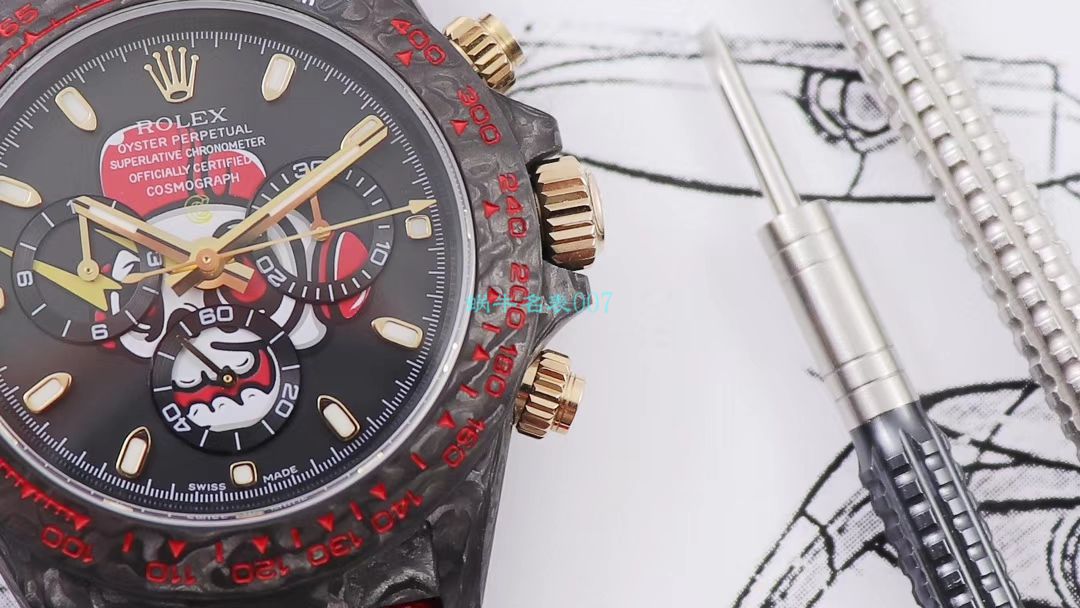 WWF Factory 官网新品发布 Rolex 最新DIW团队改装 carbon fiber  Ditongna  wrist watch  / R579