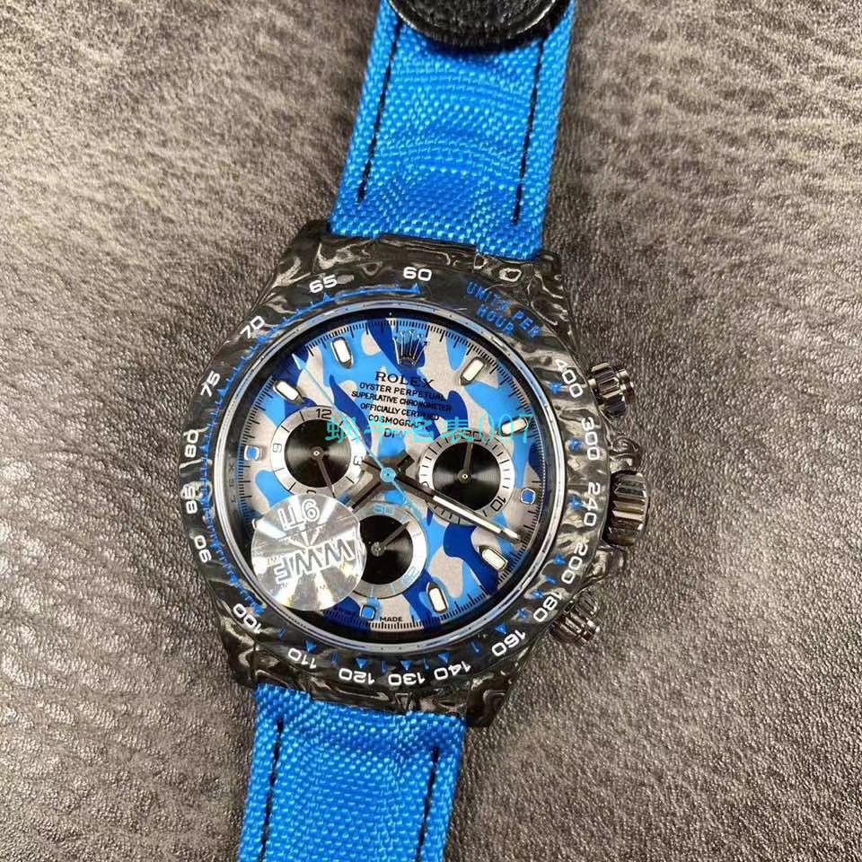WWF Factory 官网新品发布 Rolex 最新DIW团队改装 carbon fiber  Ditongna  wrist watch  / R579