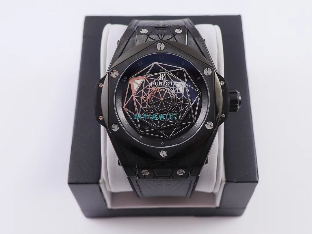 WWF Factory  top 复刻手表 hublot  big bang SANG BLEU刺青415.CX.1112.VR.MXM18 wrist watch  / YB083