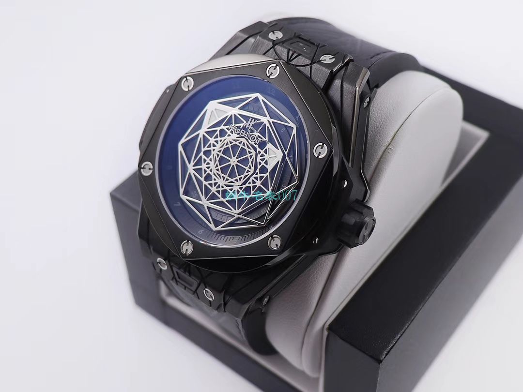 WWF Factory  top 复刻手表 hublot  big bang SANG BLEU刺青415.CX.1112.VR.MXM18 wrist watch  / YB083