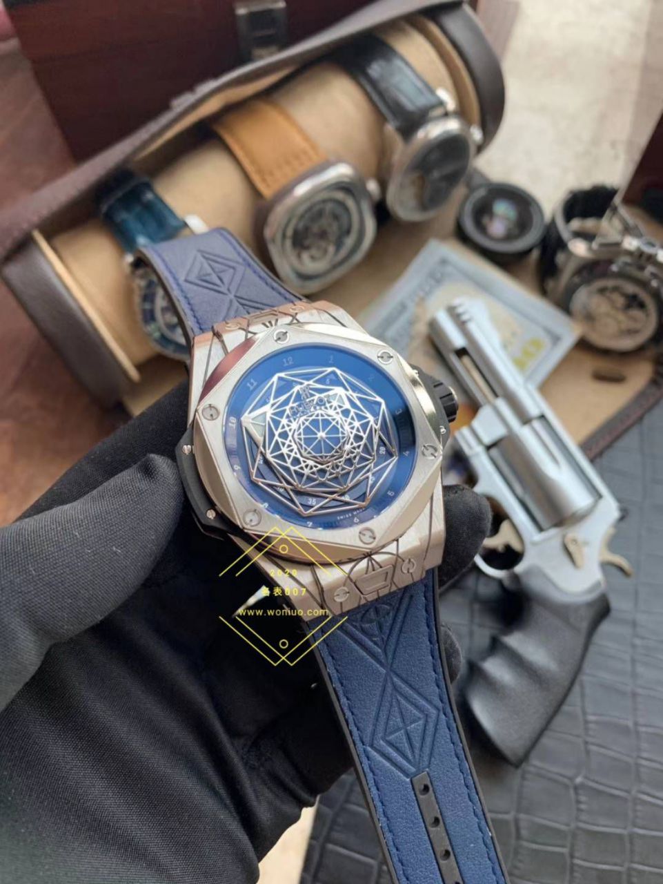 WWF Factory 超A高仿 hublot BIG BANG刺青系列415.NX.1112.VR.MXM16 wrist watch  / YB086