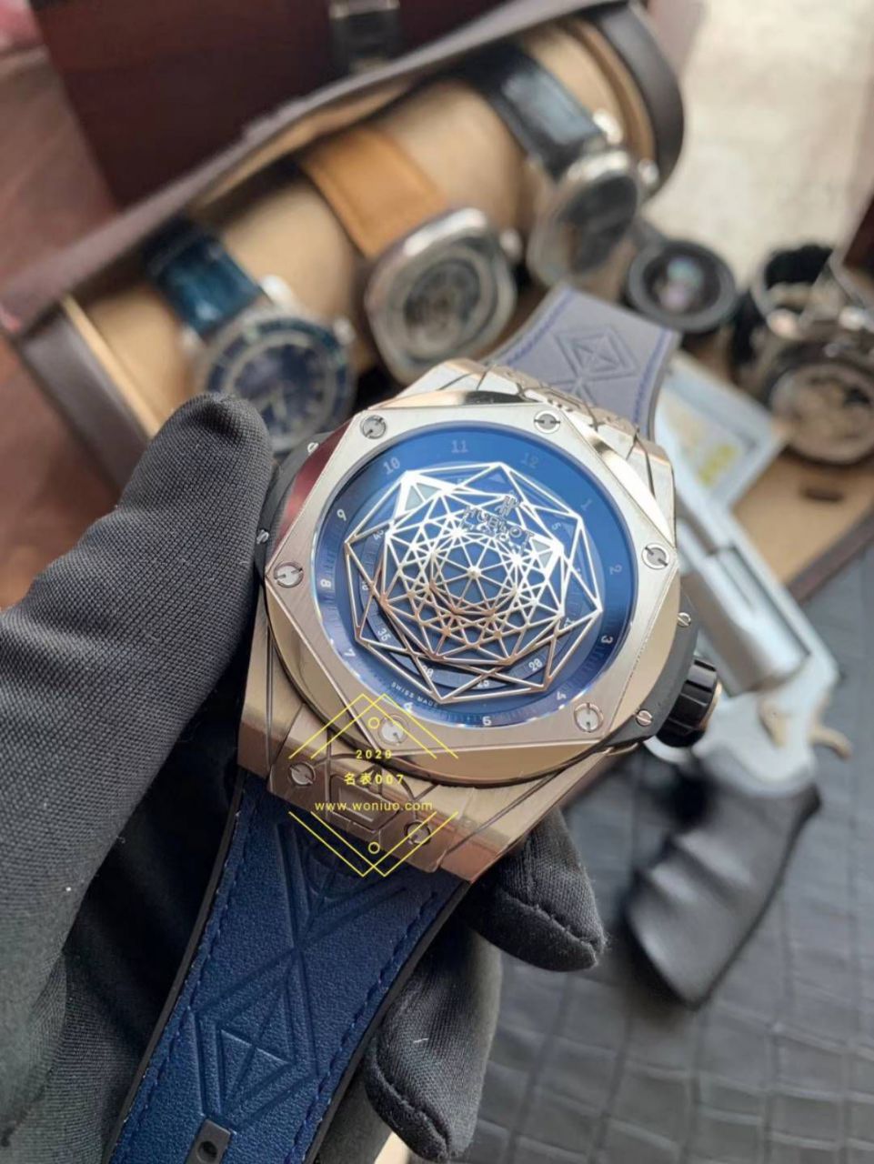 WWF Factory 超A高仿 hublot BIG BANG刺青系列415.NX.1112.VR.MXM16 wrist watch  / YB086