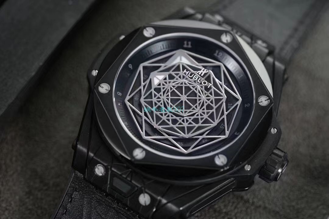 WWF Factory  top 复刻手表 hublot  big bang SANG BLEU刺青415.CX.1112.VR.MXM18 wrist watch  / YB083