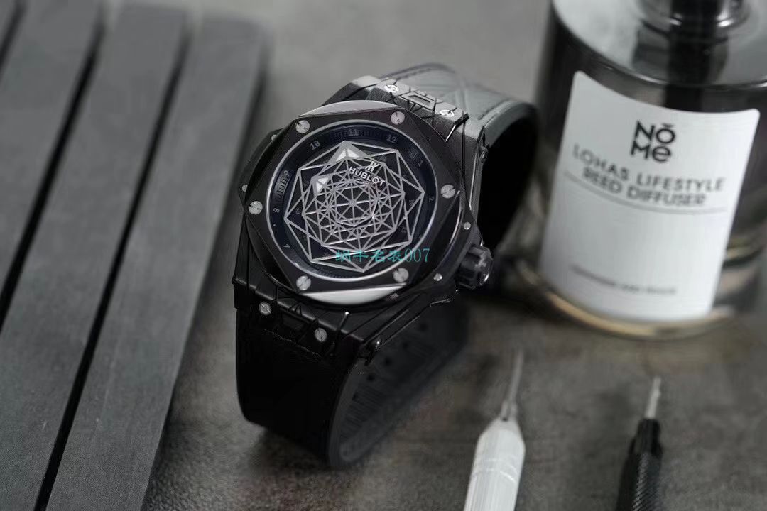 WWF Factory  top 复刻手表 hublot  big bang SANG BLEU刺青415.CX.1112.VR.MXM18 wrist watch  / YB083