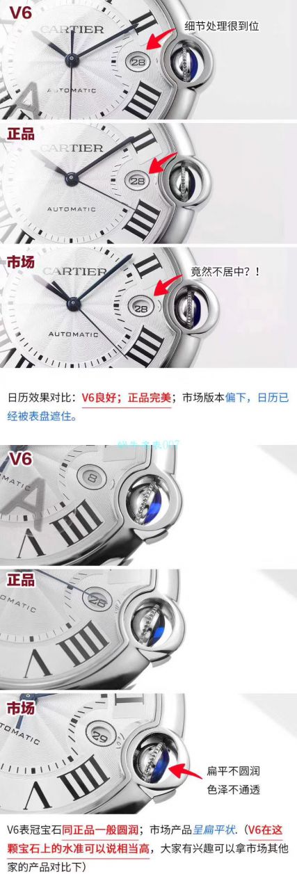  Video analysis V6 Factory 官网V7版本 top 复刻高仿手表 Cartier  蓝气球42毫米男装W69012Z4多少钱 / K273