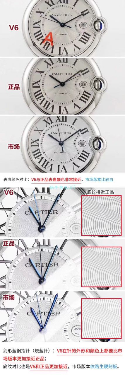  Video analysis V6 Factory 官网V7版本 top 复刻高仿手表 Cartier  蓝气球42毫米男装W69012Z4多少钱 / K273